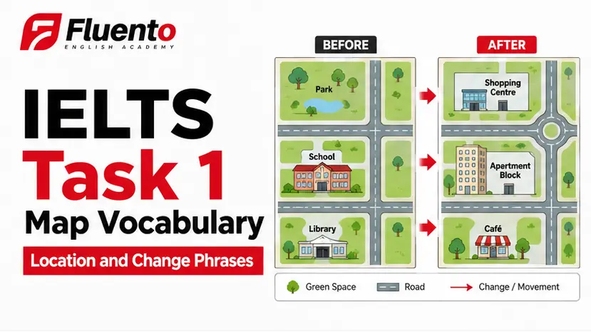 IELTS Task 1 Map Vocabulary: Location and Change Phrases article image