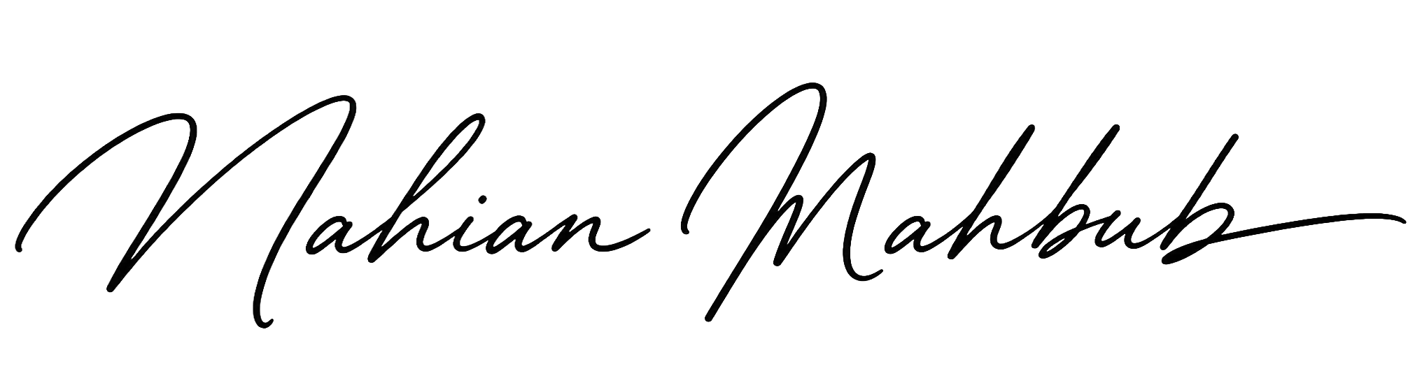Nahian Mahbub Signature