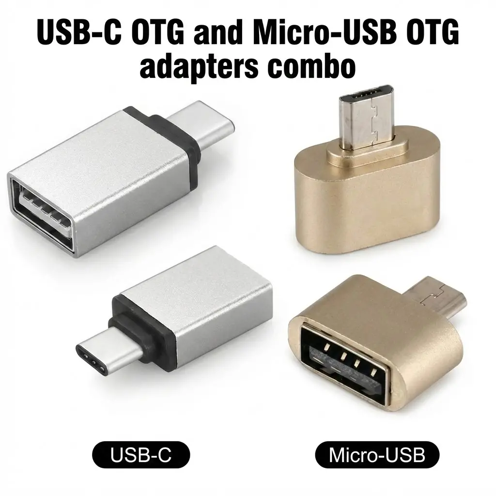 USB OTG Adapters Combo (Micro-USB and USB-C) – image 2