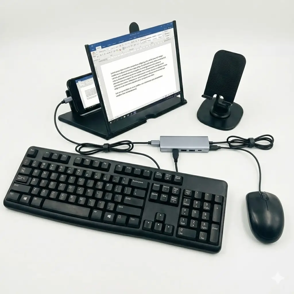 Smartphone to PC kit - Computer IELTS Practice from Phone